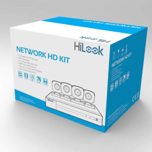 Bộ kit 4 camera ip Poe thân tròn Hilook IK-4042BH-MH/P (bộ 4 camera 2MP poe + 1 đầu ghi 4ch)