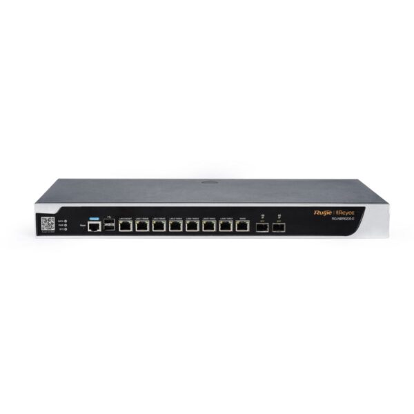 Thiết bị định tuyến Cloud Security Reyee RG-NBR6205-E 500 người dùng đồng thời, 8 cổng 1G Base-T, 2 cổng 1G SFP, băng thông 1.5 Gbps
