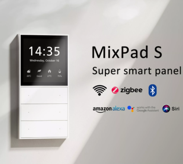 Công tắt 3 nút cảm ứng ISACHI SC-Z3LS kết nối sóng Zigbee, màn hình cảm ứng, điều khiển giọng nói - Hình ảnh 3